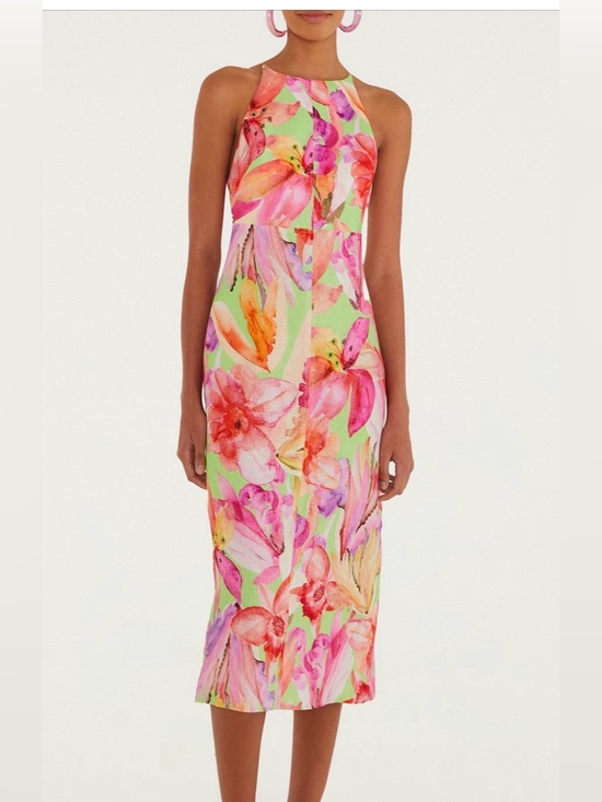 FARM Rio Dresses & Skirts - Farm Rio Artsy Flora linen mide dress
